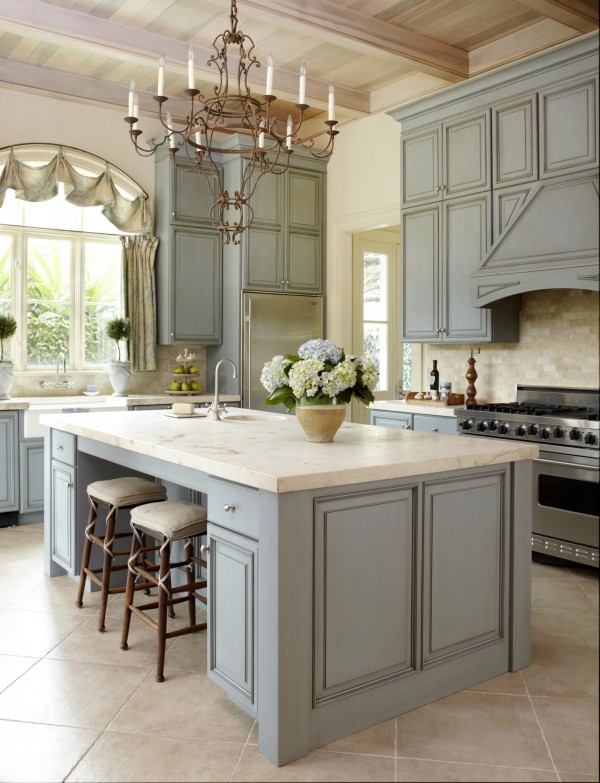 French country kitchen island